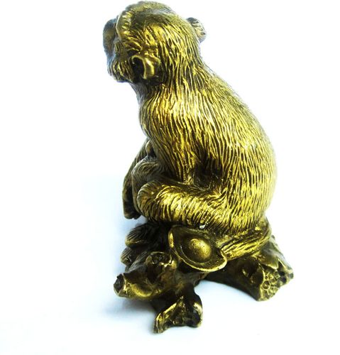 开光纯铜猴子摆件铜猴摆件属猴的人综合开运吉祥物