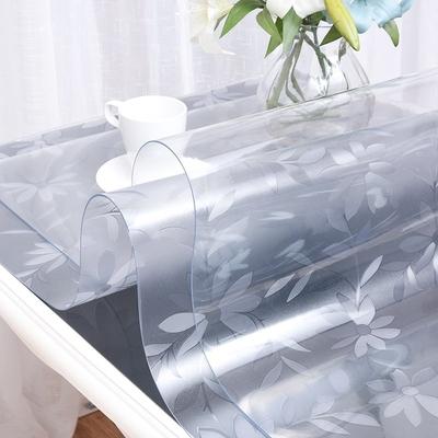 桌布防水防烫防油免洗透明厚餐桌垫软玻璃pvc胶垫茶几桌面保护膜