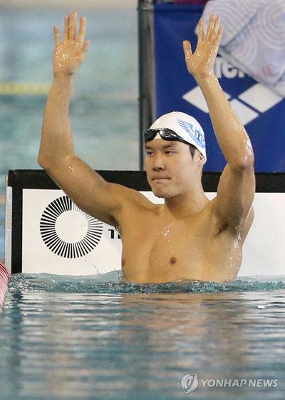 韩国游泳名将朴泰桓 