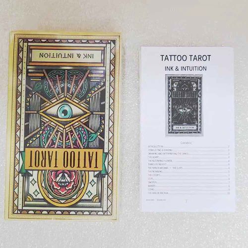 纹身墨水与直觉tattoo tarot 12x7 cm英文塔罗牌