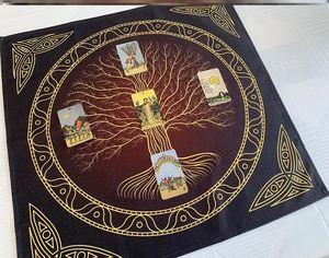 定制绒布生命树塔罗牌桌布占星能量布祭坛布仪式布魔法阵塔罗桌布
