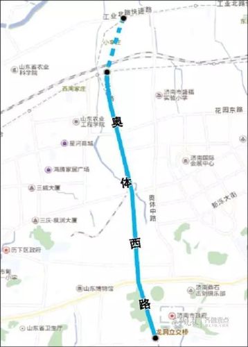济南奥体西路北延启动 将连接新东站成交通大动脉