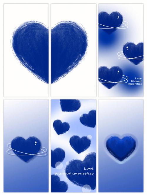 第47期|📱手机壁纸分享|克莱因蓝爱心系列