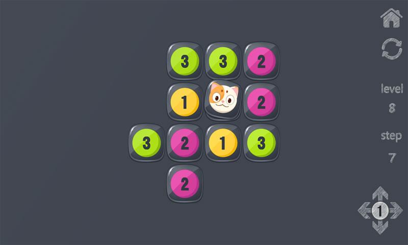 咪哒猫的数字迷宫游戏截图
