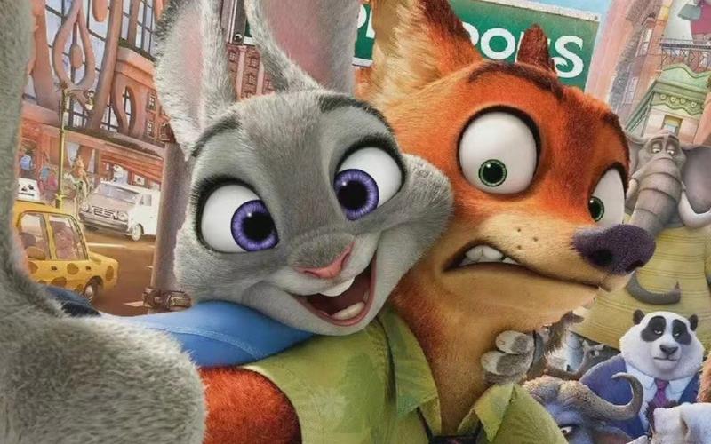 小兔子朱迪和狐狸尼克甜甜的爱情故事—疯狂动物城