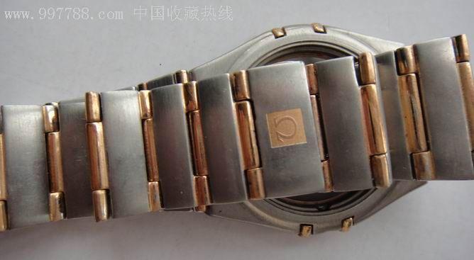 欧米茄omerga好质量手表配件全钢实心20mm金色钢带表带和表盘