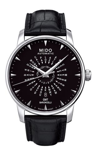 美度表 (mido) 推出2023新款贝伦赛丽系列世界时腕表,中国时间,美度