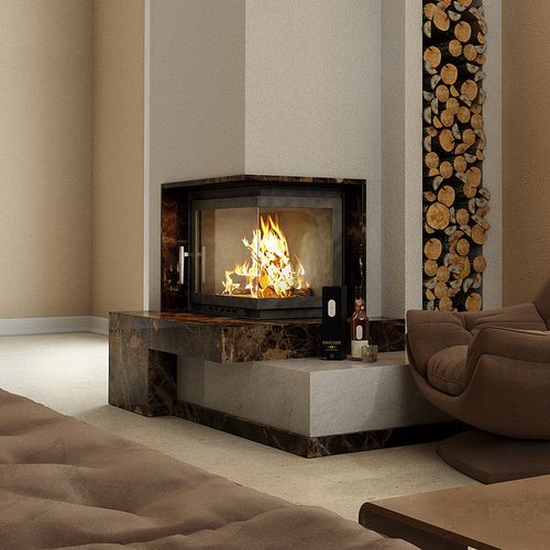 燃木真火壁炉嵌入式取暖器别墅家用铸铁壁炉装饰木头