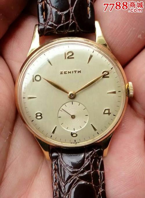 (新上刊)瑞士古董真力时18k实金小三针手卷机械手表_手表/腕表_第1张